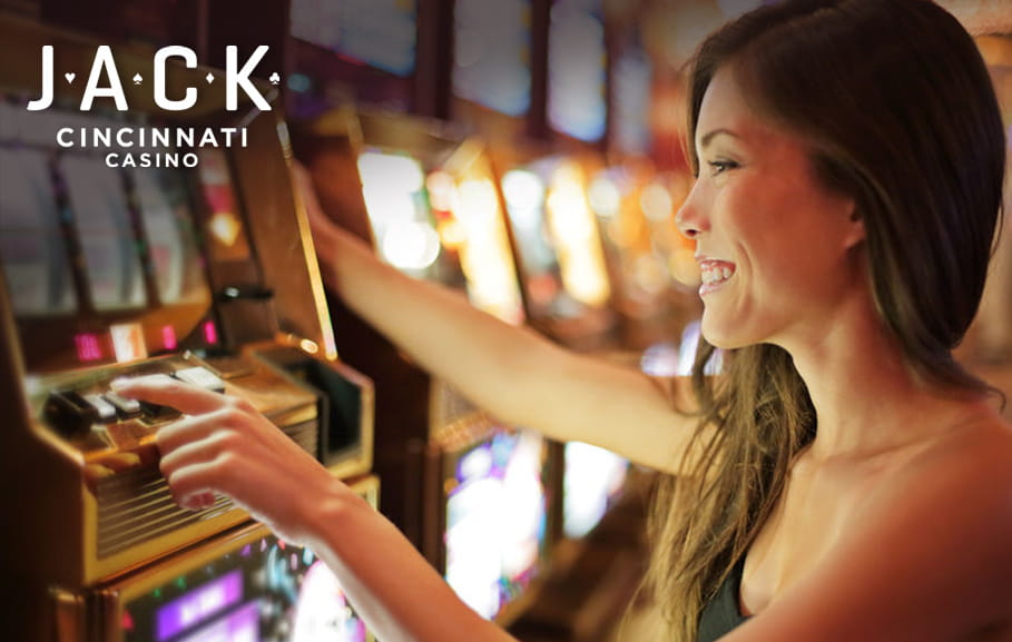 A player enjoying the games at Jack Cincinnati, one of the casinos in Ohio. 